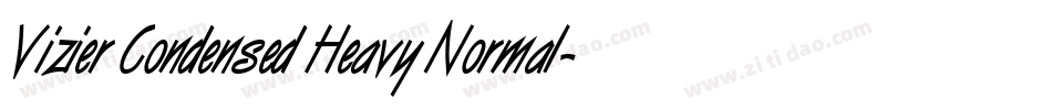 Vizier Condensed Heavy Normal字体转换